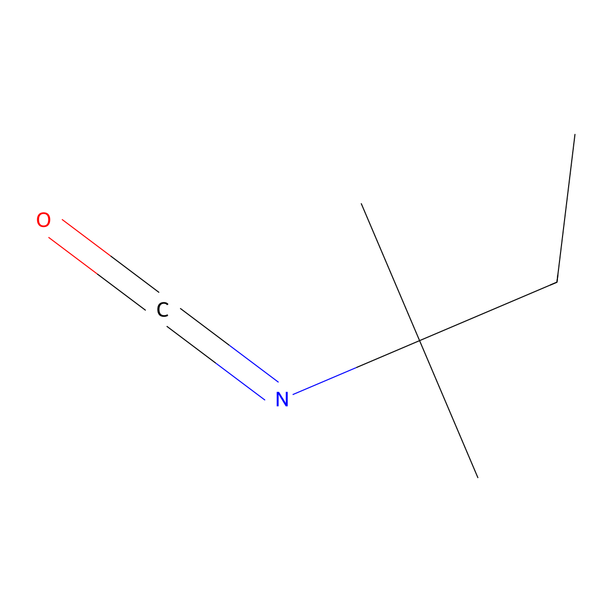 2-Isocyanato-2-methylbutane molecular structure, CAS 1612-71-1