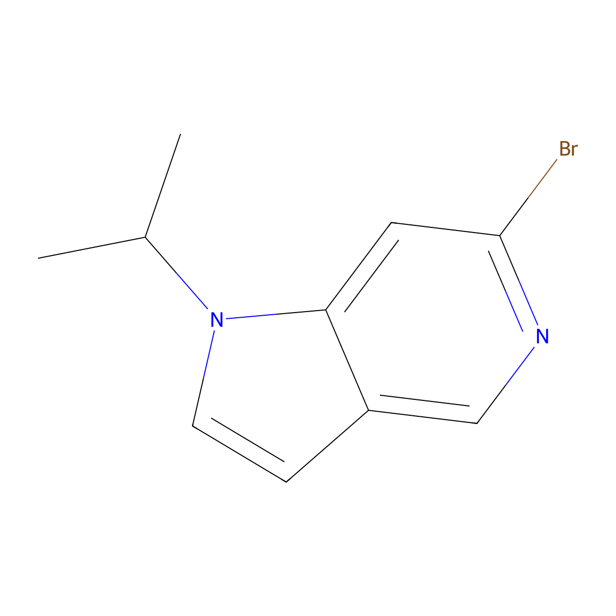 6-Bromo-1-isopropyl-1H-pyrrolo[3,2-c]pyridine molecular structure, CAS 1612172-57-2