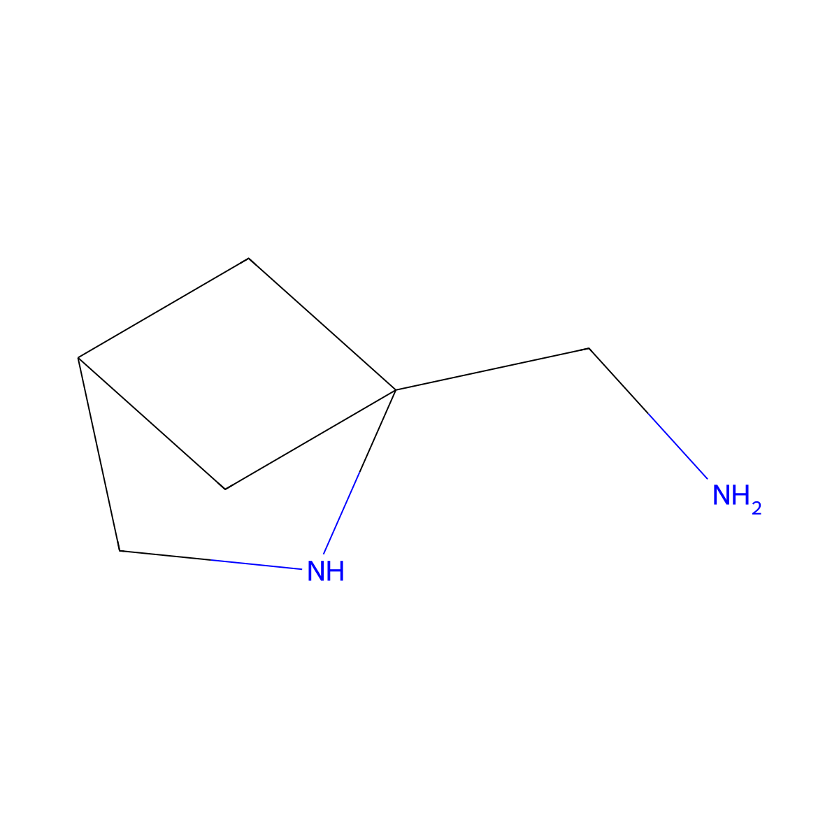 {2-Azabicyclo[2.1.1]hexan-1-yl}methanamine molecular structure, CAS 1612176-94-9