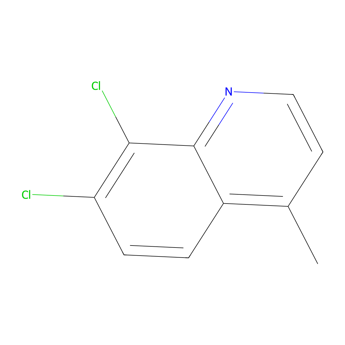 7,8-Dichloro-4-methylquinoline molecular structure, CAS 161218-39-9