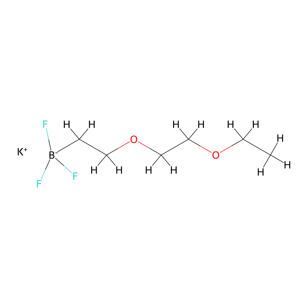 Potassium [2-(2-ethoxyethoxy)ethyl]trifluoroboranuide molecular structure, CAS 1612215-47-0