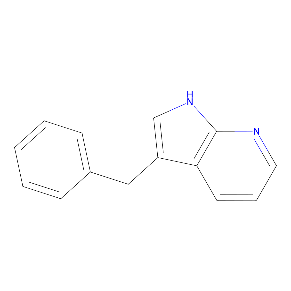 1H-Pyrrolo[2,3-B]pyridine, 3-(phenylmethyl)- molecular structure, CAS 161225-76-9
