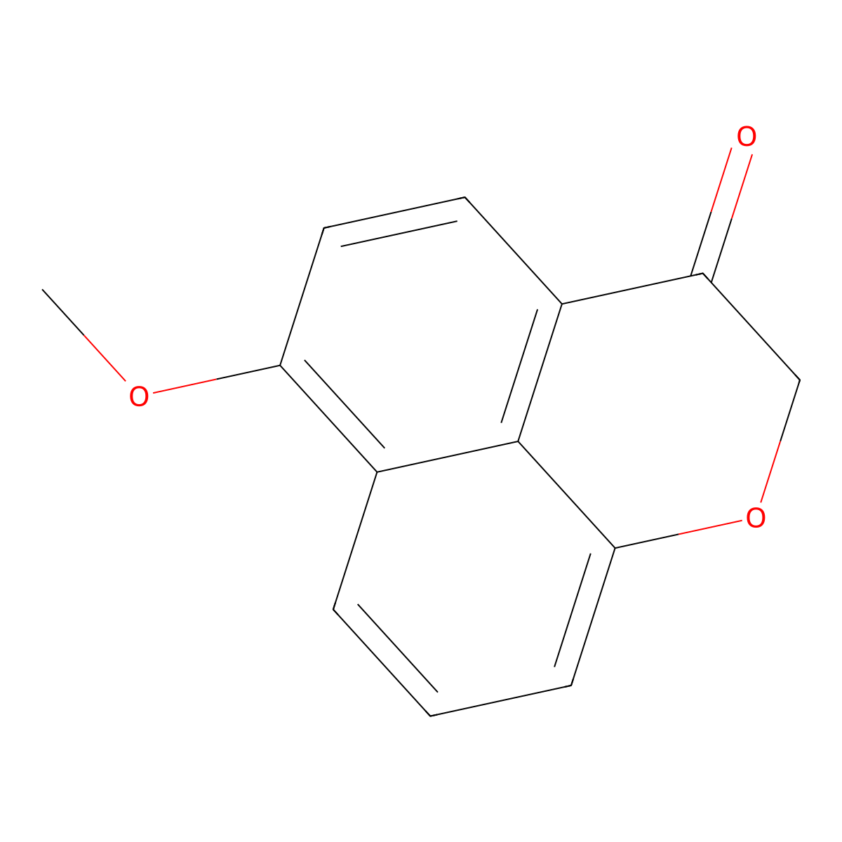6-methoxybenzo[de]chromen-3(2H)-one molecular structure, CAS 161226-41-1