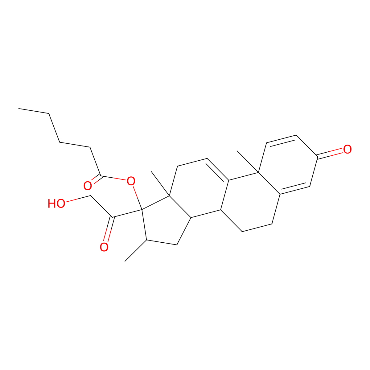 Betamethasone Valerate EP Impurity F molecular structure, CAS 16125-28-3