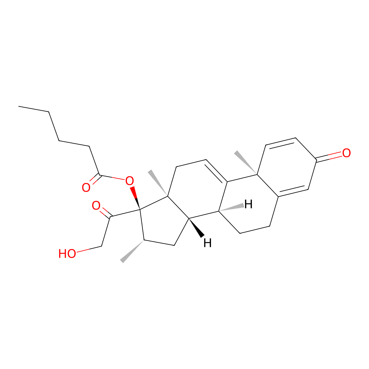Betamethasone Valerate EP Impurity F molecular structure, CAS 16125-28-3
