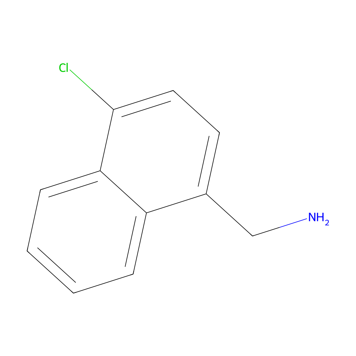 1-(Aminomethyl)-4-chloronaphthalene molecular structure, CAS 16125-81-8