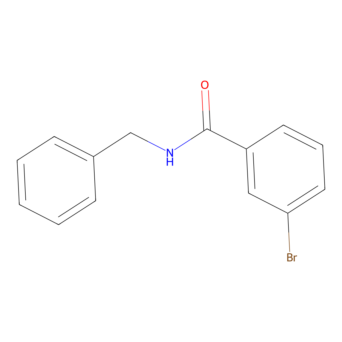 N-benzyl-3-bromobenzamide molecular structure, CAS 161258-41-9