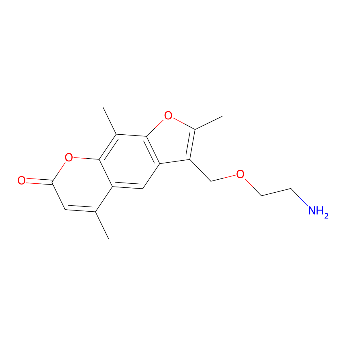 Amotosalen molecular structure, CAS 161262-29-9