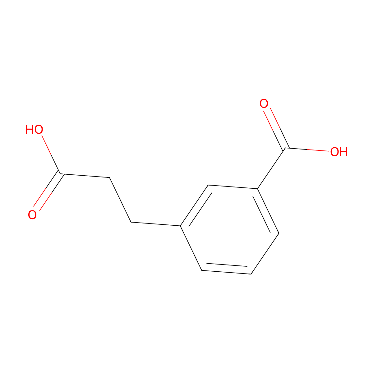 3-(2-Carboxyethyl)benzoic acid molecular structure, CAS 161265-32-3