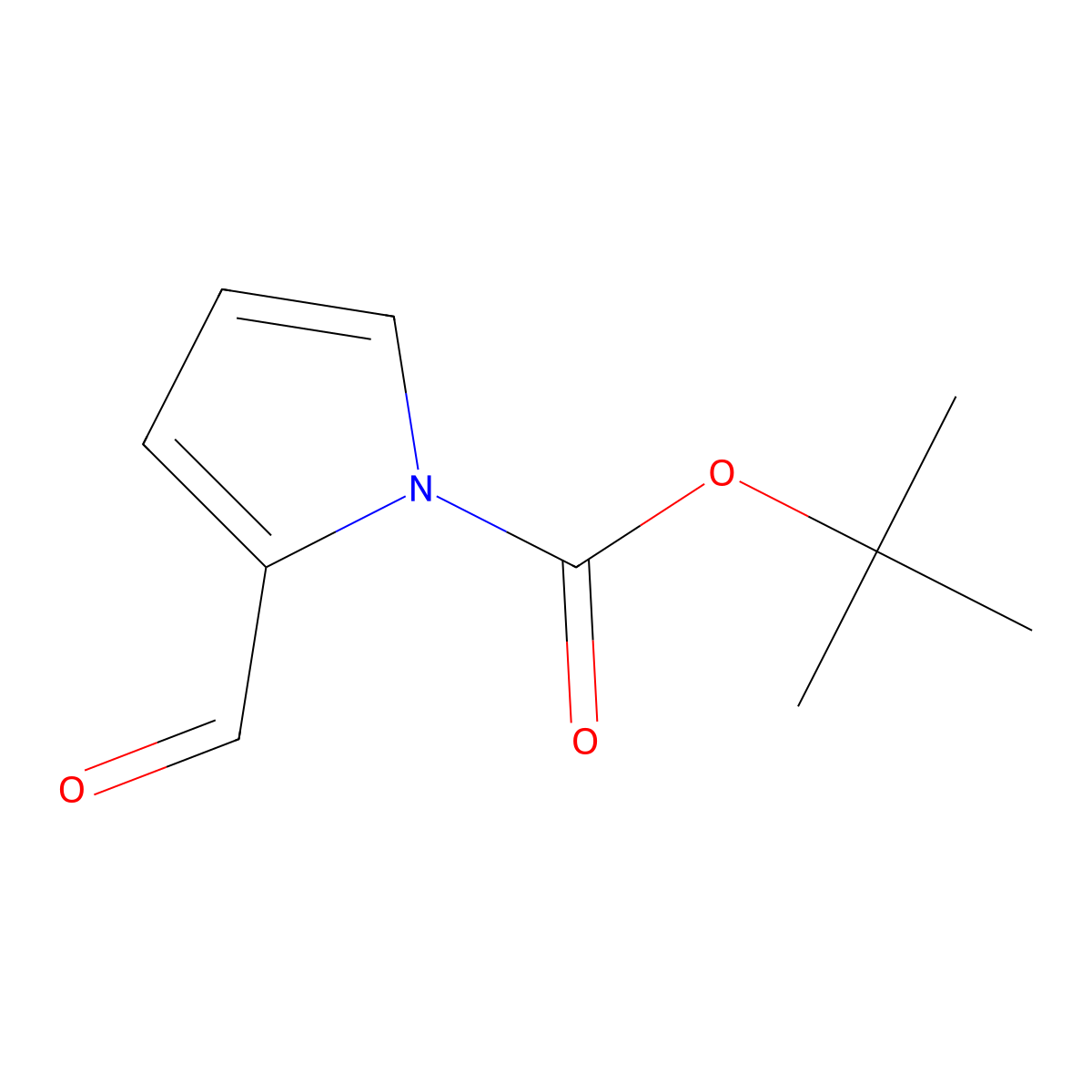 tert-Butyl 2-formyl-1H-pyrrole-1-carboxylate molecular structure, CAS 161282-57-1