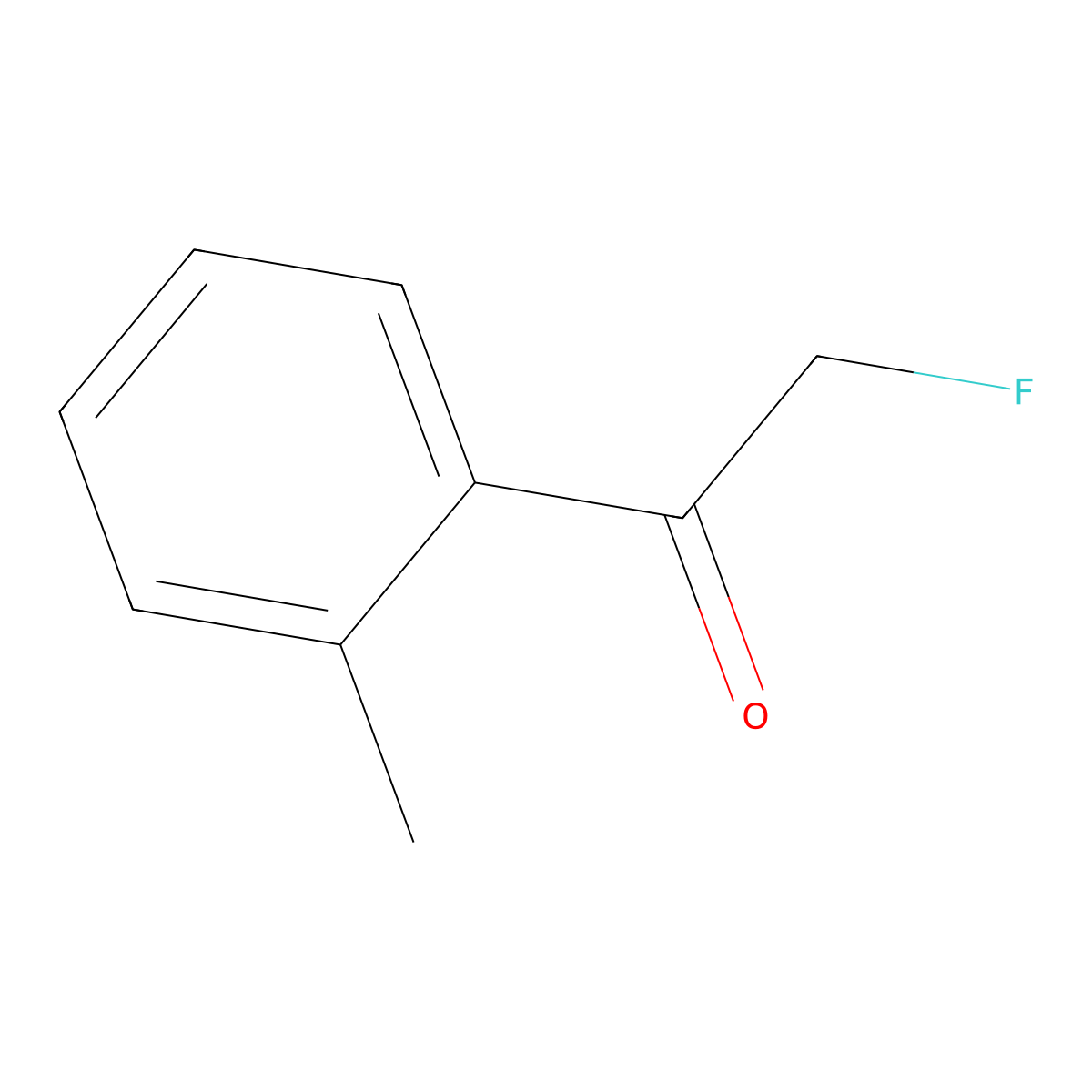 2-Fluoro-1-(2-methylphenyl)ethan-1-one molecular structure, CAS 1612838-54-6