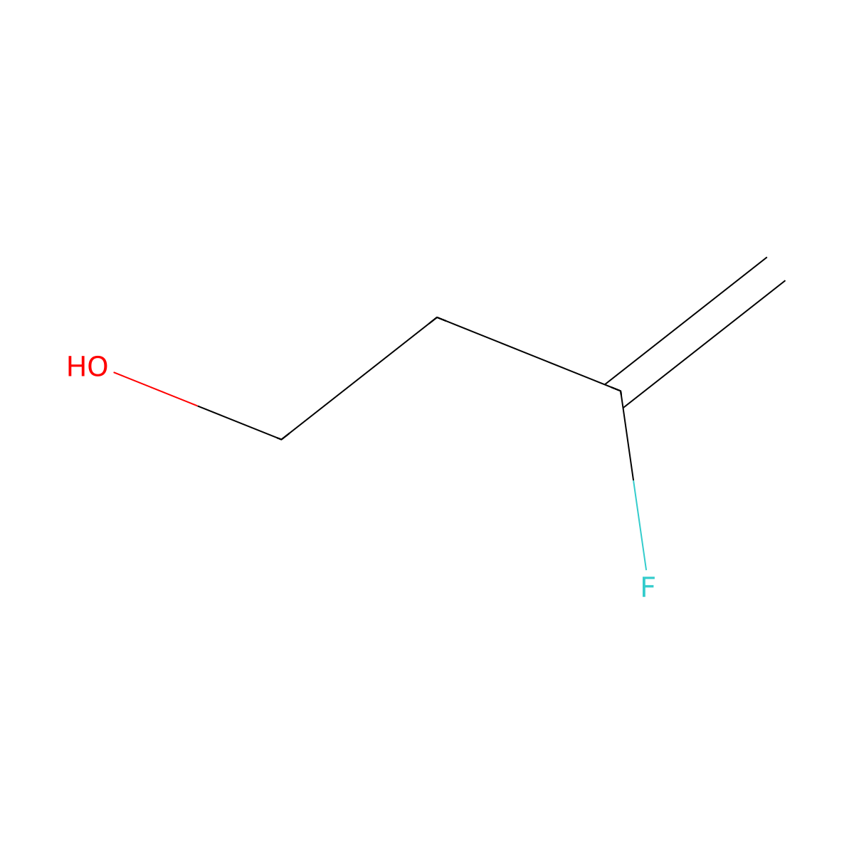 3-Fluorobut-3-en-1-ol molecular structure, CAS 1612852-46-6