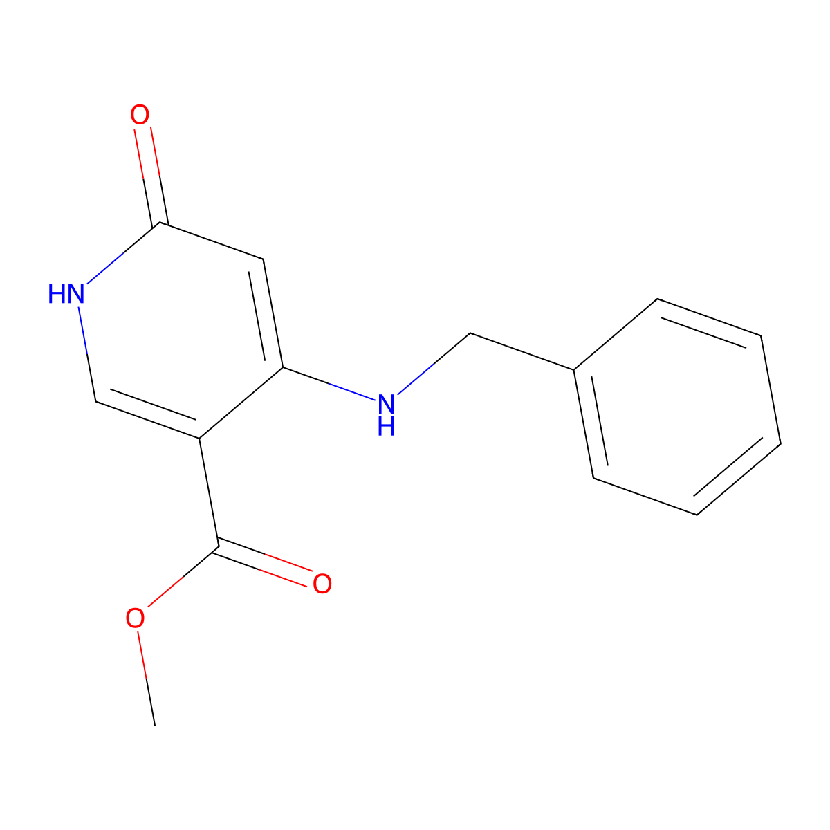 methyl 4-(benzylamino)-6-oxo-1H-pyridine-3-carboxylate molecular structure, CAS 1612864-83-1