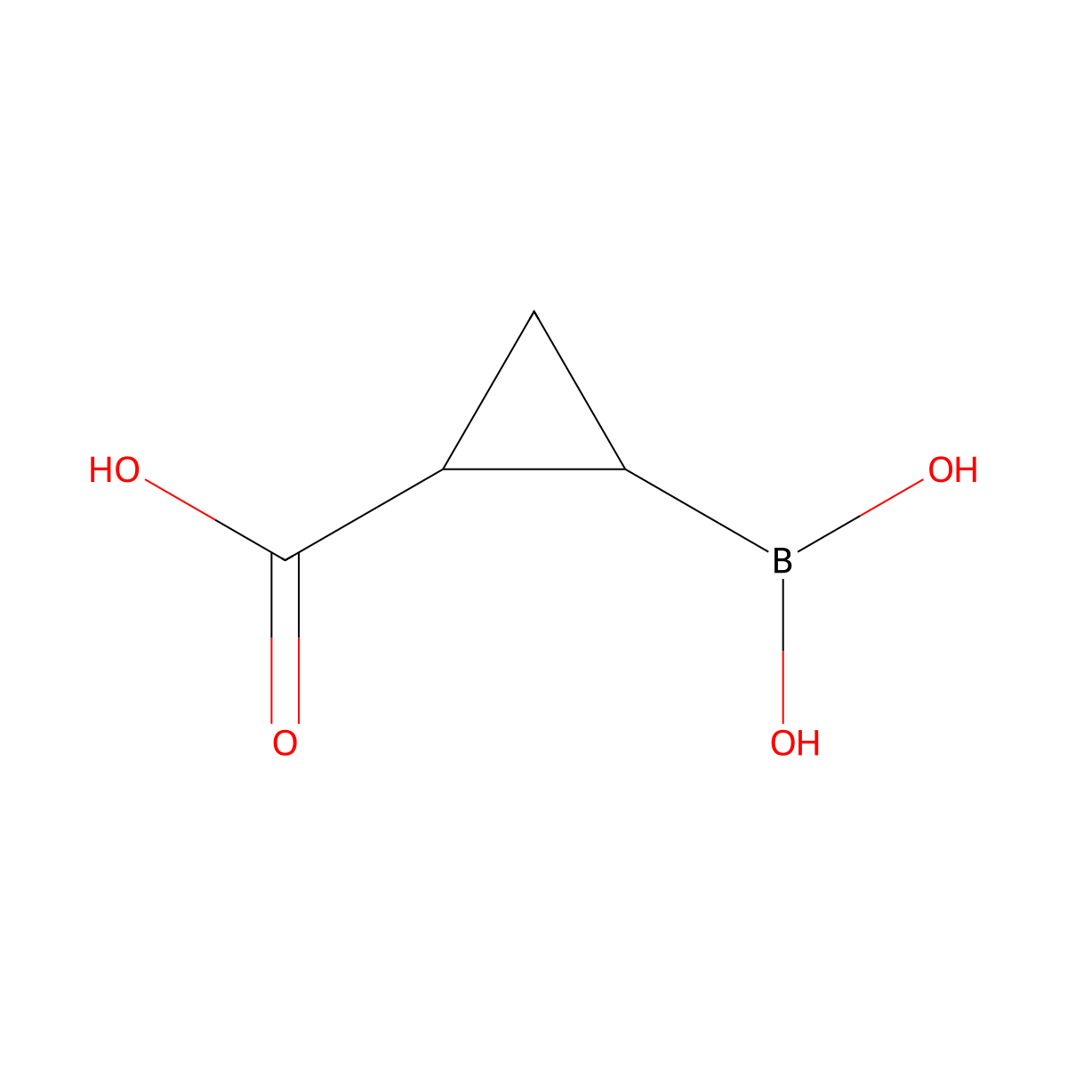 2-(Dihydroxyboranyl)cyclopropane-1-carboxylic acid molecular structure, CAS 1612892-49-5