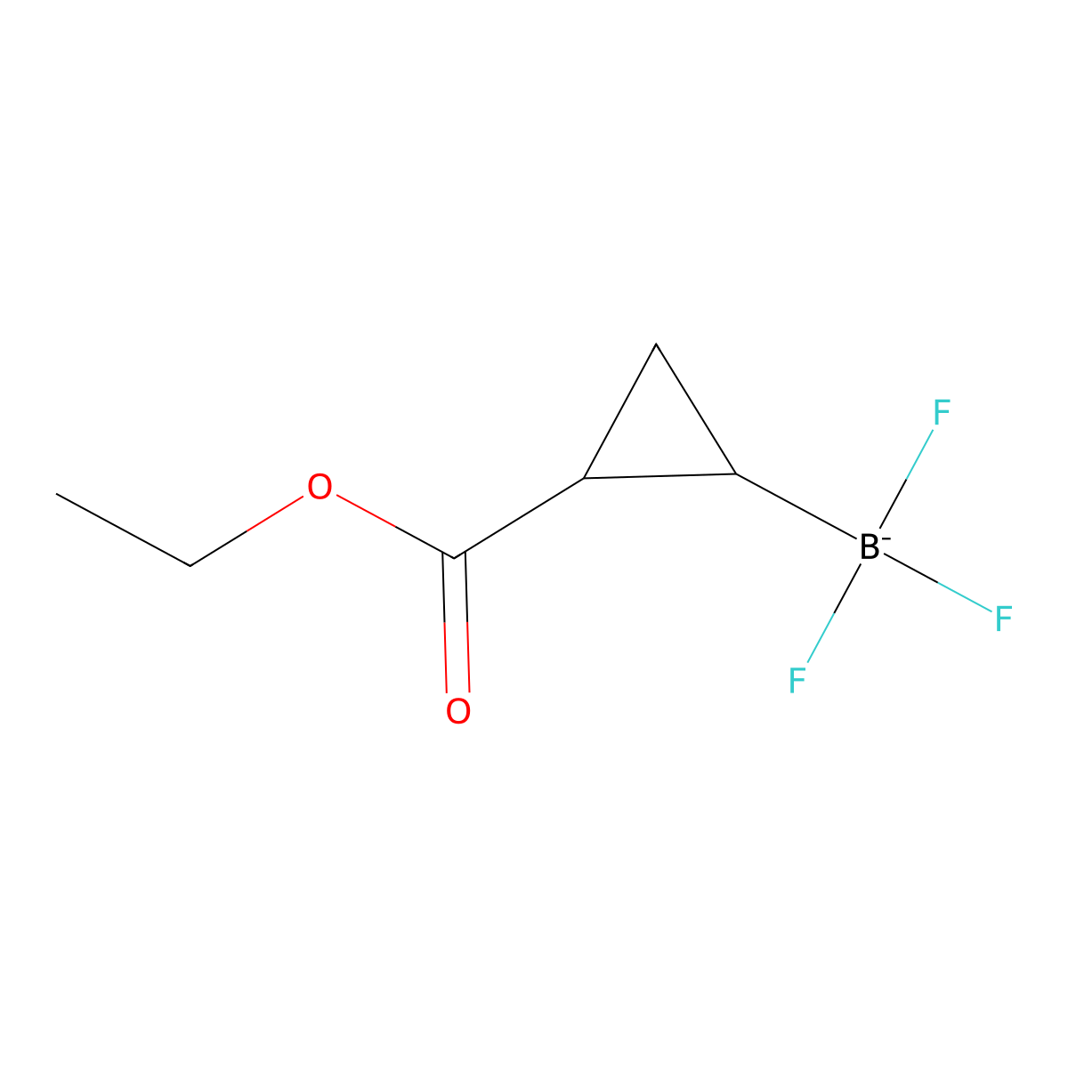 [trans-2-Ethoxycarbonylcyclopropyl]-trifluoro-boranuide molecular structure, CAS 1612926-62-1