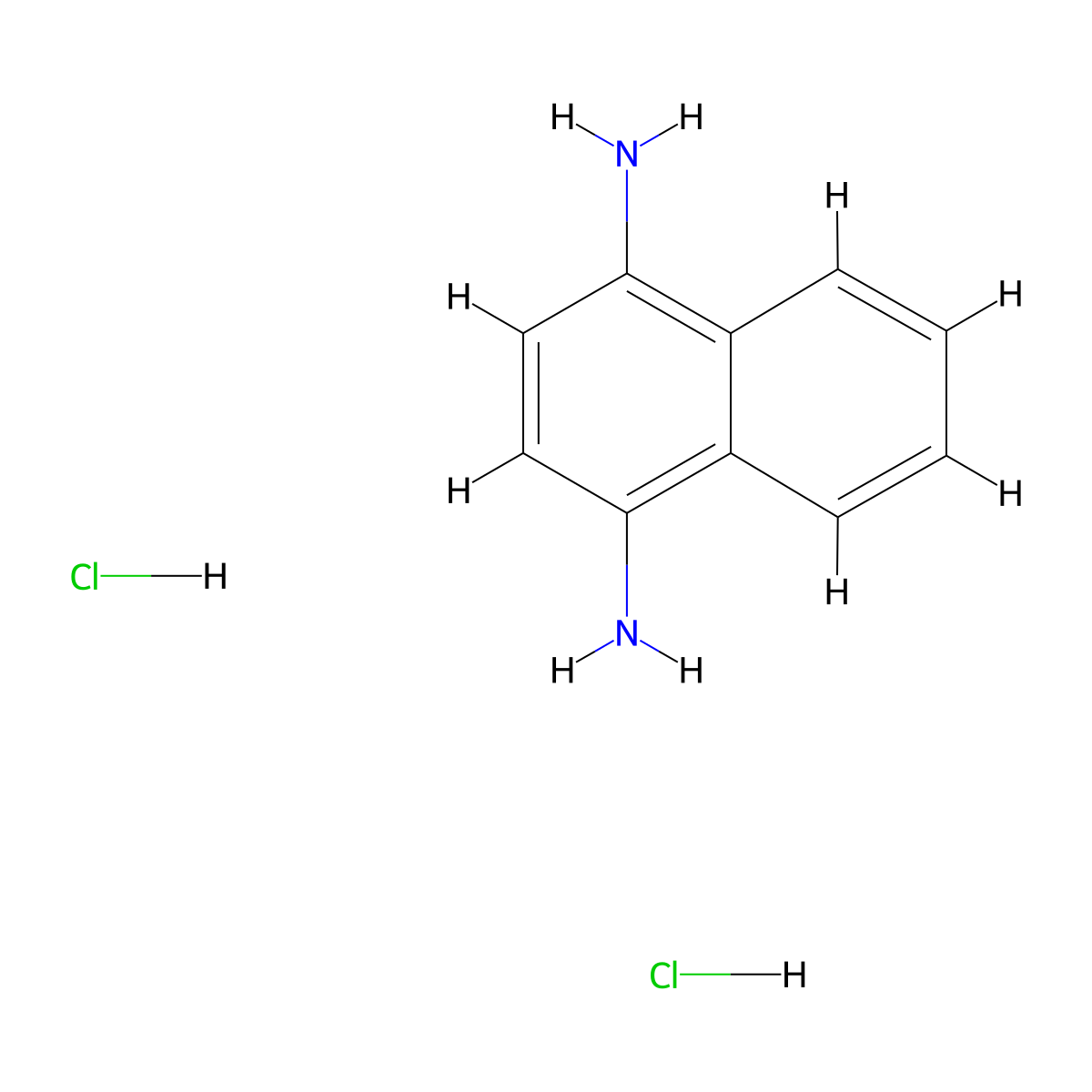 (4-Amino-1-naphthyl)amine dihydrochloride molecular structure, CAS 161293-78-3