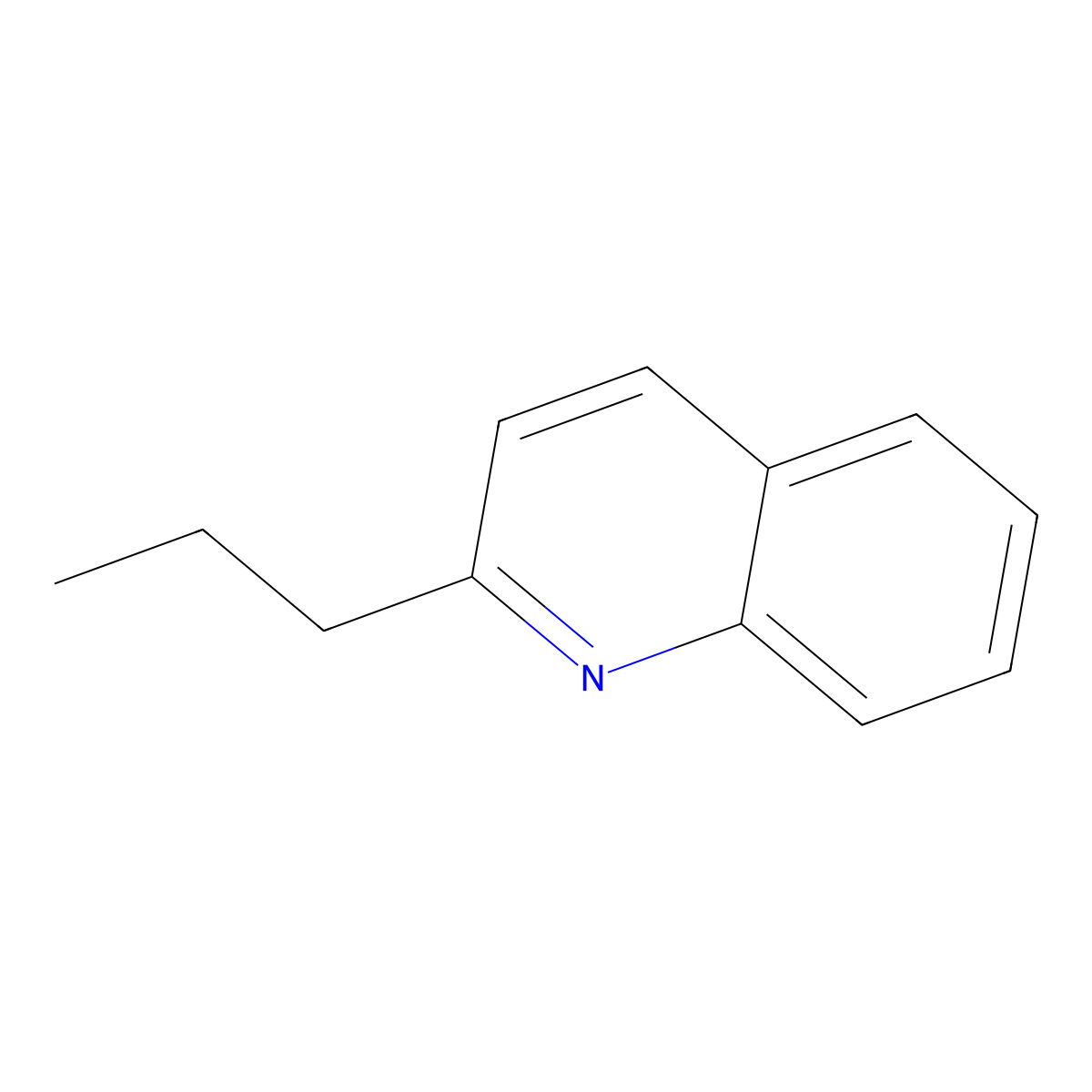 2-Propylquinoline molecular structure, CAS 1613-32-7