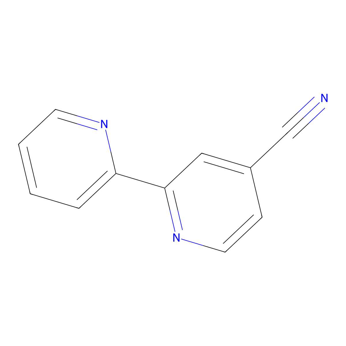 [2,2'-Bipyridine]-4-carbonitrile molecular structure, CAS 1613-71-4