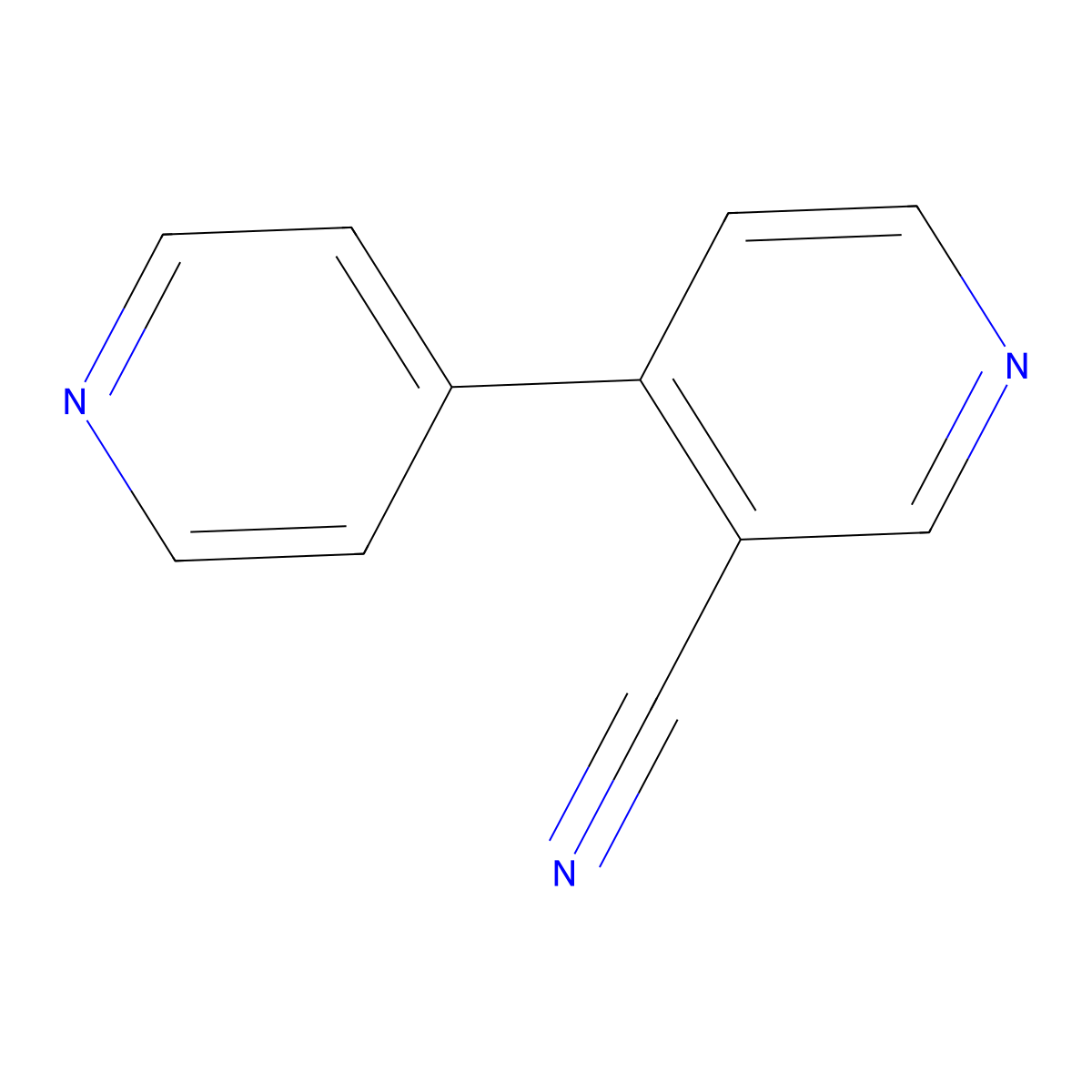 [4,4'-Bipyridine]-3-carbonitrile molecular structure, CAS 1613-73-6