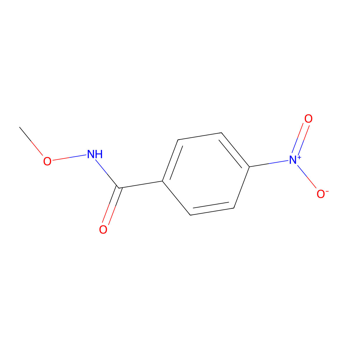 N-Methoxy-4-nitrobenzamide molecular structure, CAS 1613-79-2