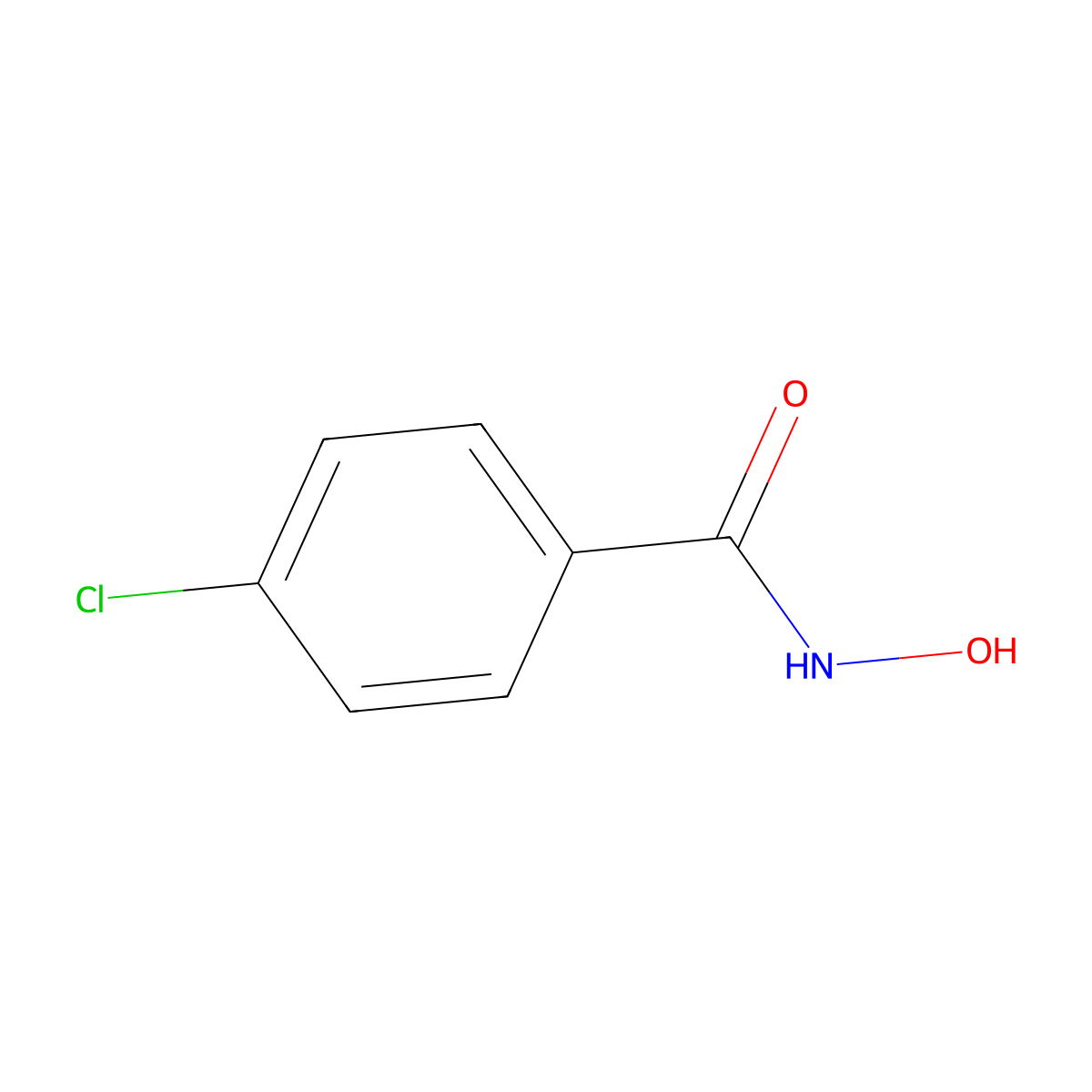4-Chlorobenzenehydroxamic acid molecular structure, CAS 1613-88-3
