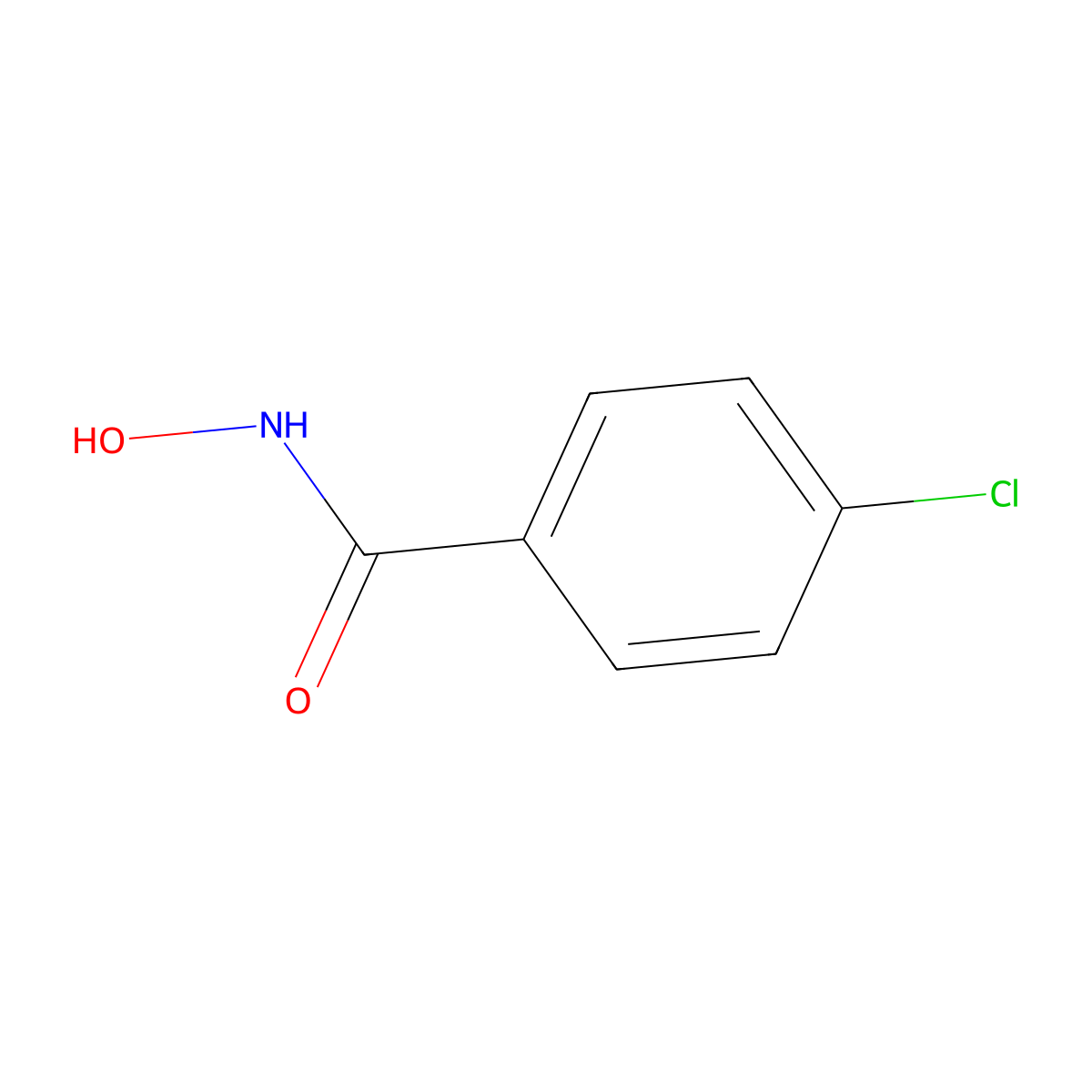 4-Chlorobenzenehydroxamic acid molecular structure, CAS 1613-88-3