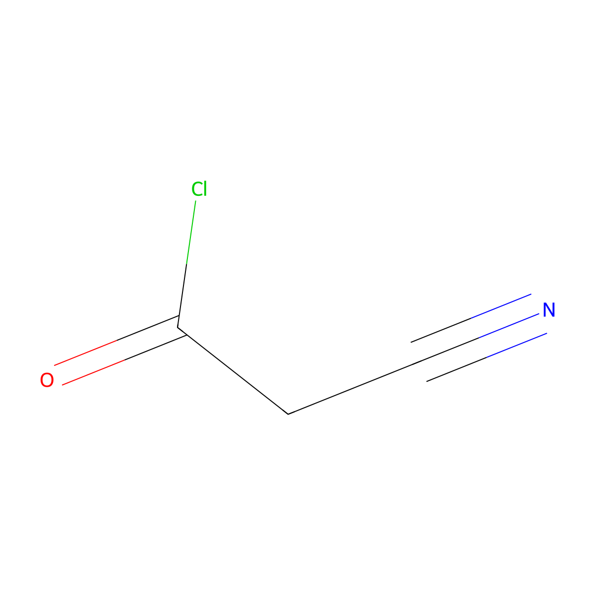 2-Cyanoacetyl chloride molecular structure, CAS 16130-58-8