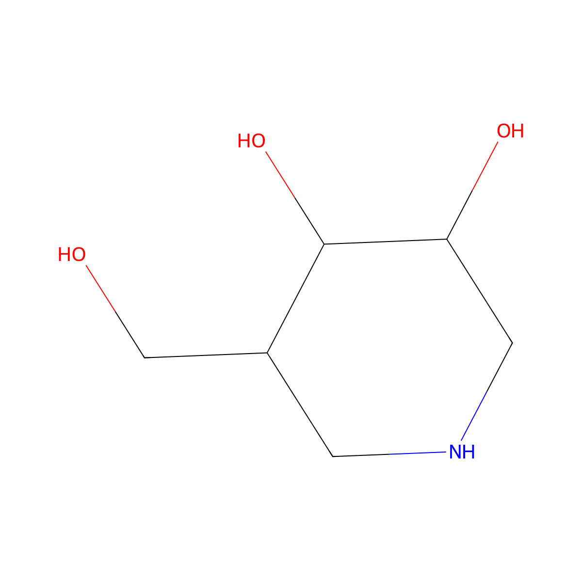 Afegostat molecular structure, CAS 161302-93-8