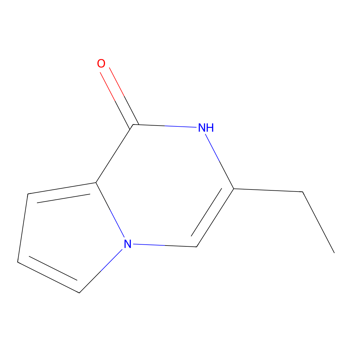 3-ethyl-1H,2H-pyrrolo[1,2-a]pyrazin-1-one molecular structure, CAS 1613023-10-1