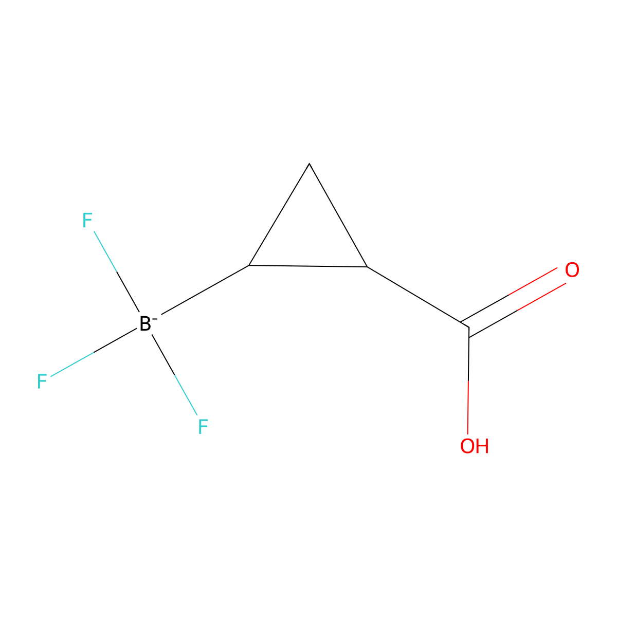 [trans-2-Carboxycyclopropyl]-trifluoro-boranuide molecular structure, CAS 1613109-18-4
