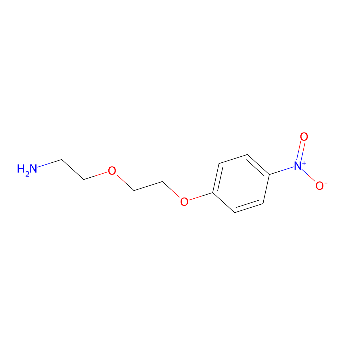 2-[2-(4-Nitrophenoxy)ethoxy]ethanamine molecular structure, CAS 1613189-26-6