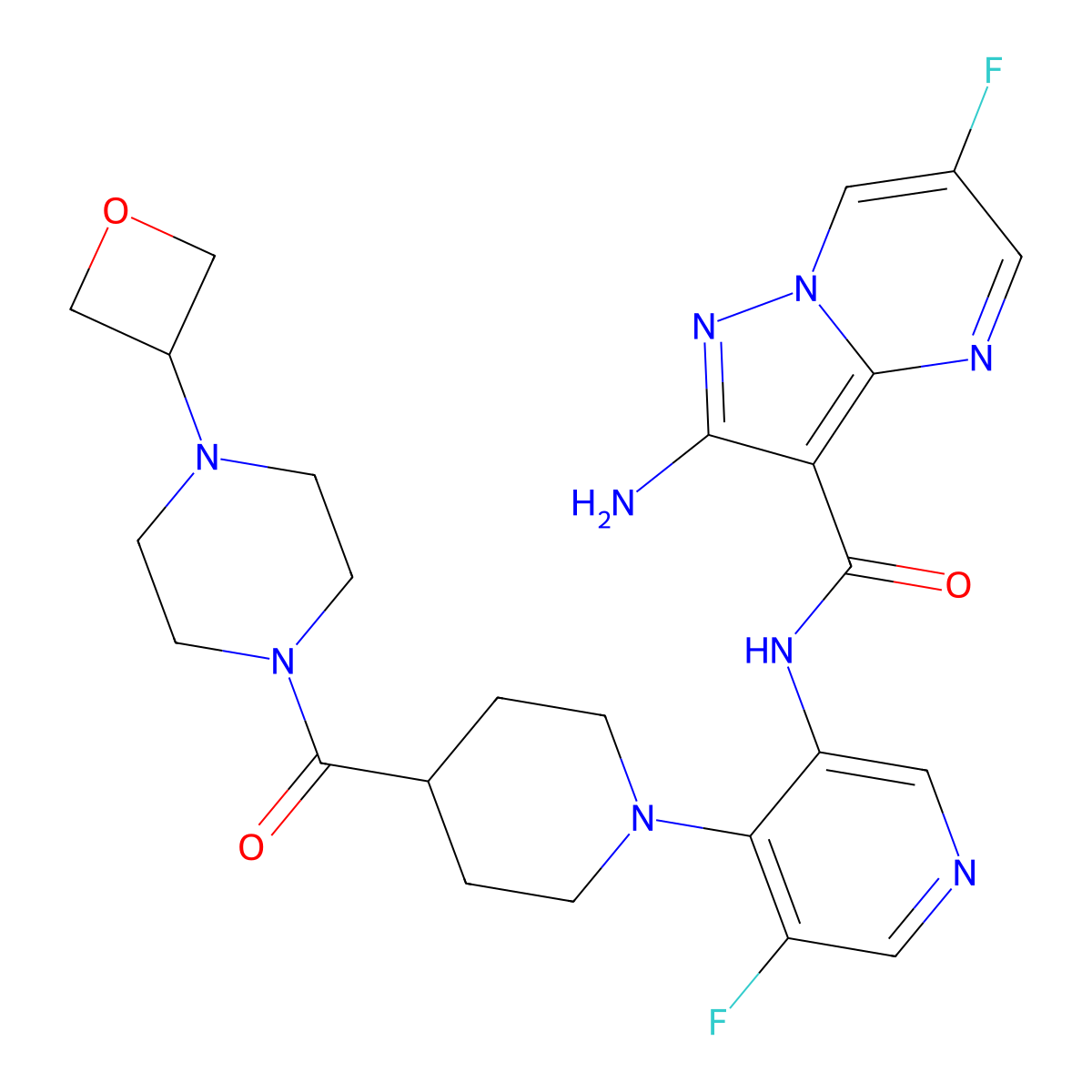 Gartisertib molecular structure, CAS 1613191-99-3