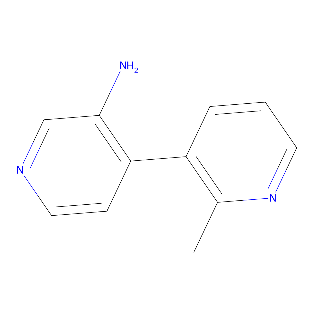 2-Methyl[3,4'-bipyridin]-3'-amine molecular structure, CAS 1613199-20-4