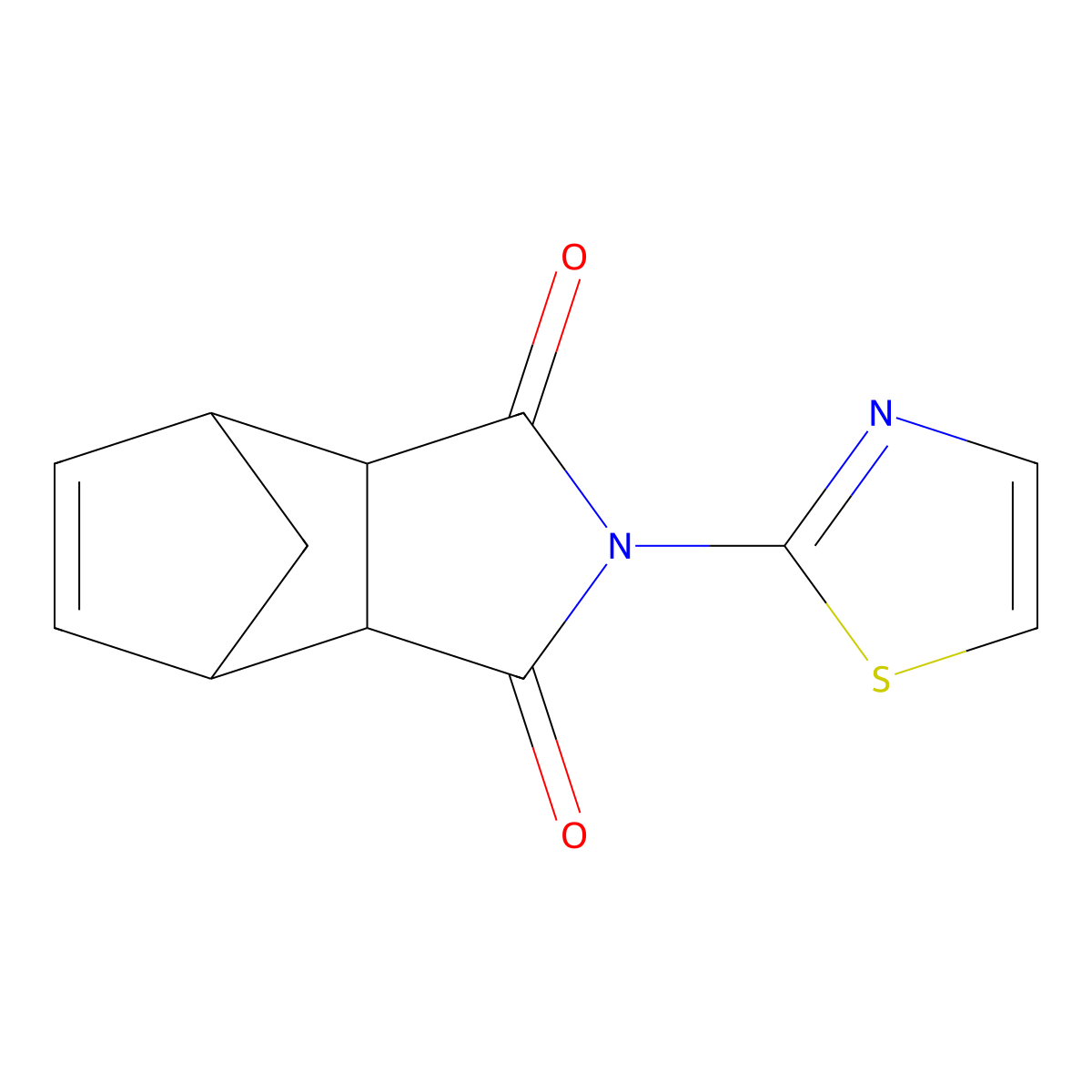 4-(1,3-Thiazol-2-yl)-4-azatricyclo[5.2.1.0~2,6~]dec-8-ene-3,5-dione molecular structure, CAS 16132-04-0