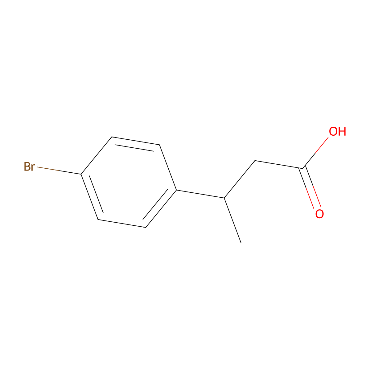 (R)-3-(4-bromophenyl)butanoic acid molecular structure, CAS 1613220-56-6