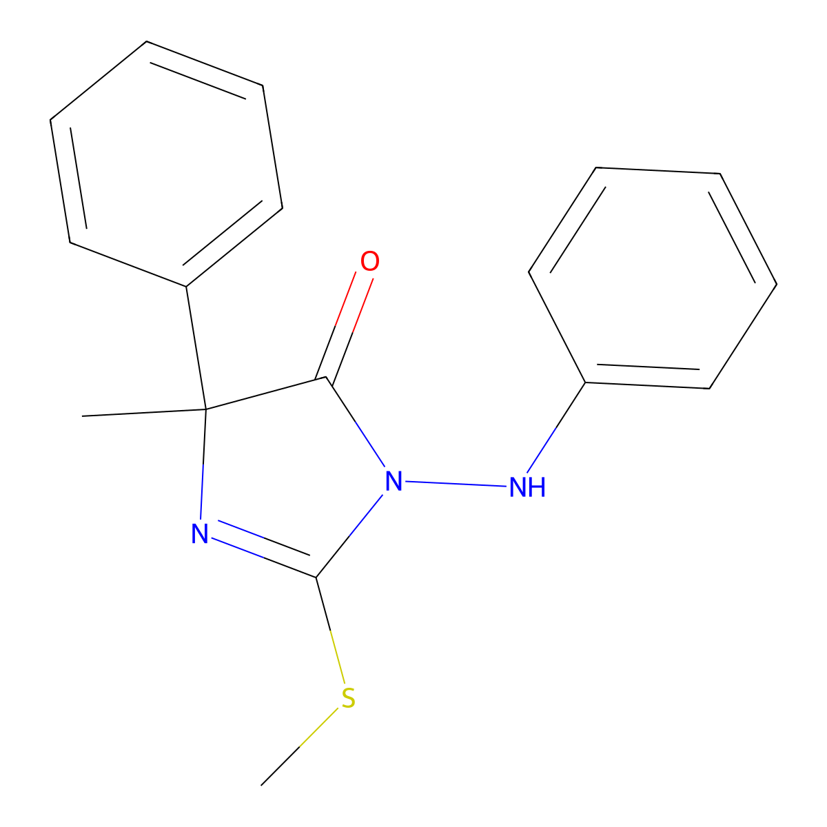 Fenamidone molecular structure, CAS 161326-34-7
