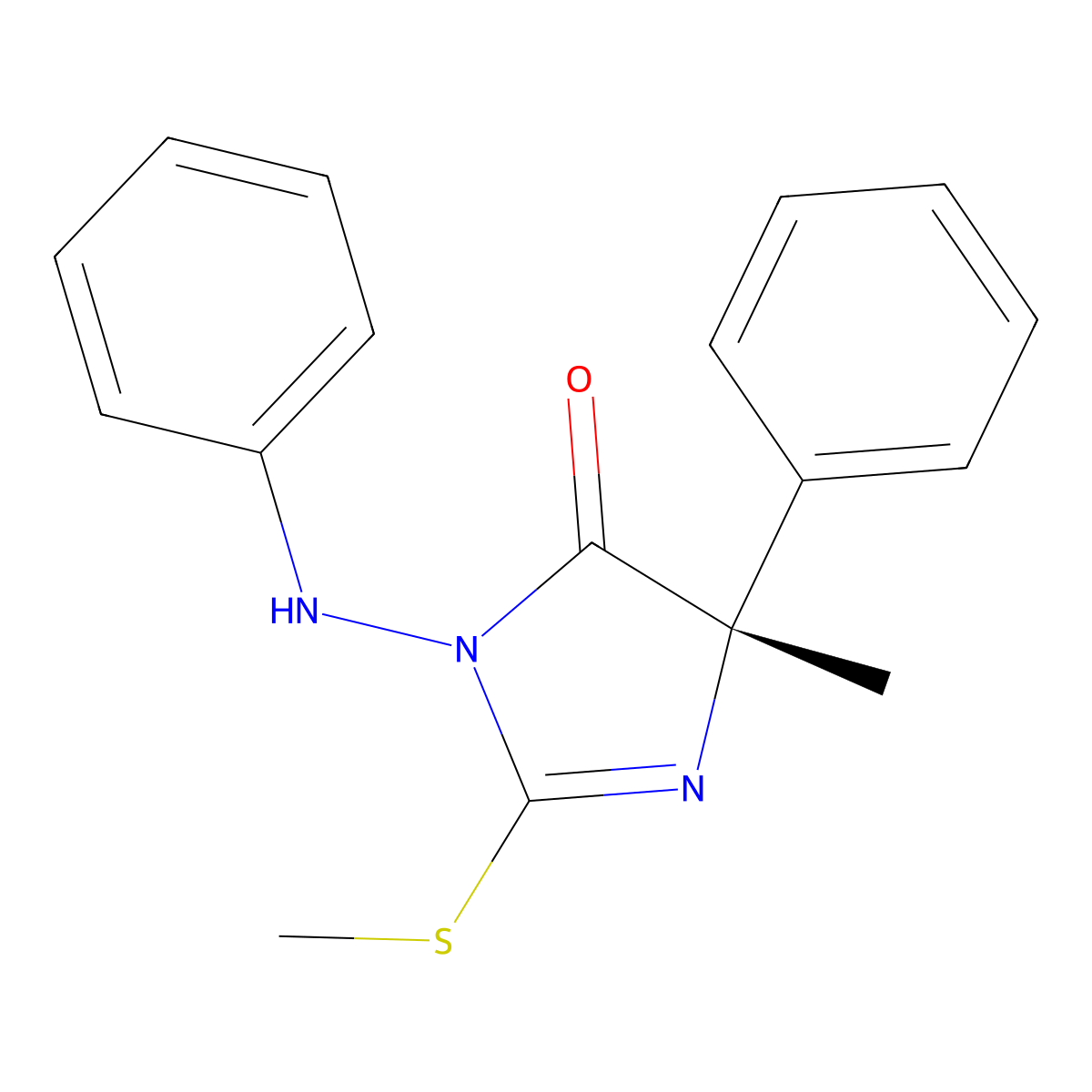 Fenamidone molecular structure, CAS 161326-34-7