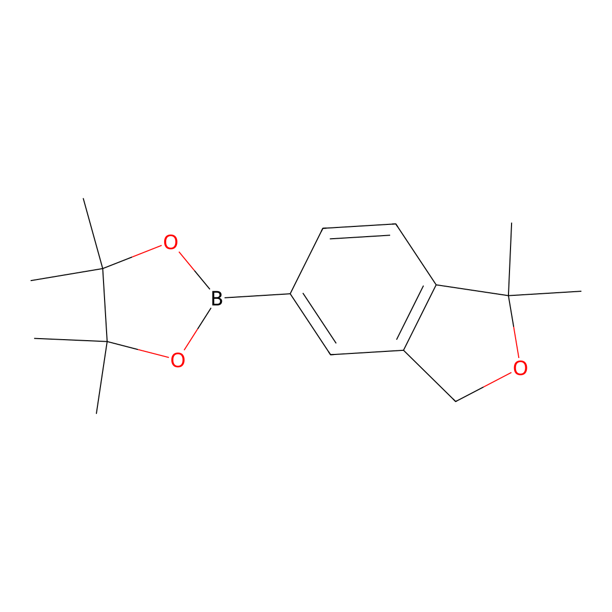 2-(1,1-Dimethyl-1,3-dihydroisobenzofuran-5-yl)-4,4,5,5-tetramethyl-1,3,2-dioxaborolane molecular structure, CAS 1613260-40-4