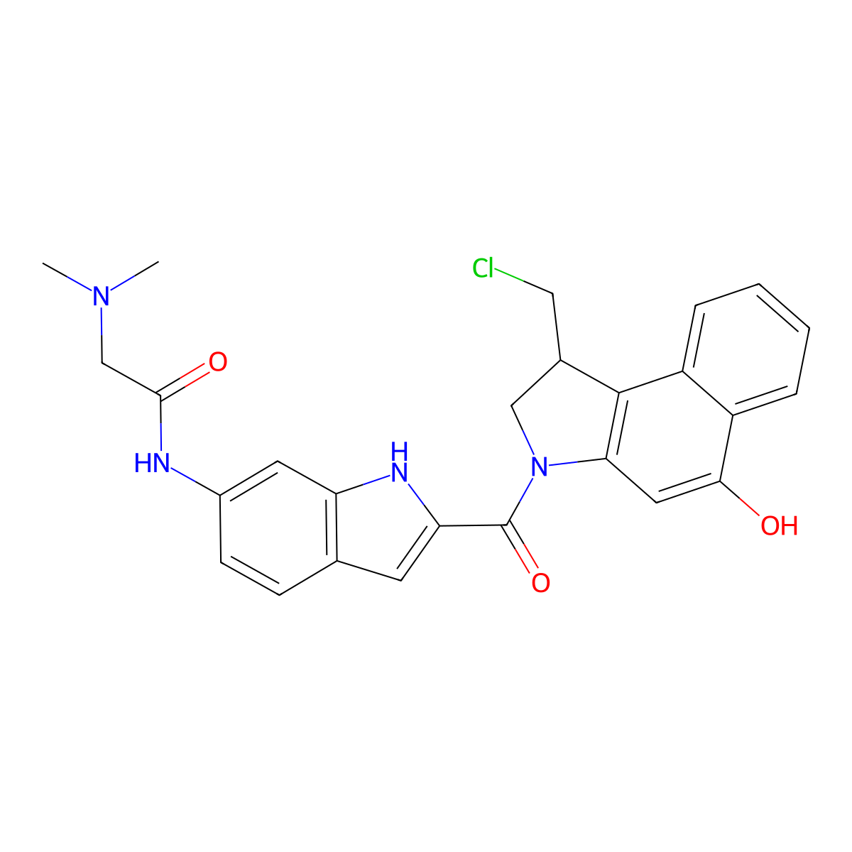 Duocarmycin GA molecular structure, CAS 1613286-59-1