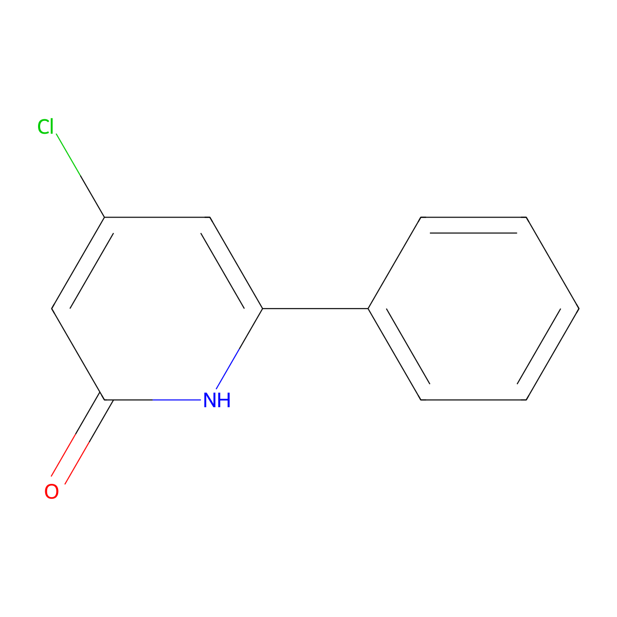 4-chloro-6-phenylpyridin-2(1H)-one molecular structure, CAS 1613289-26-1