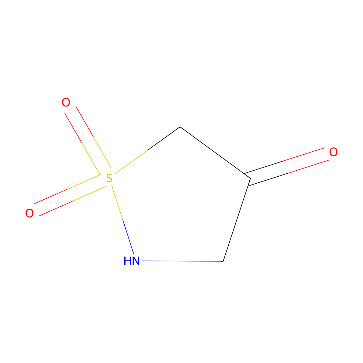 Isothiazolidin-4-one 1,1-Dioxide molecular structure, CAS 1613293-59-6