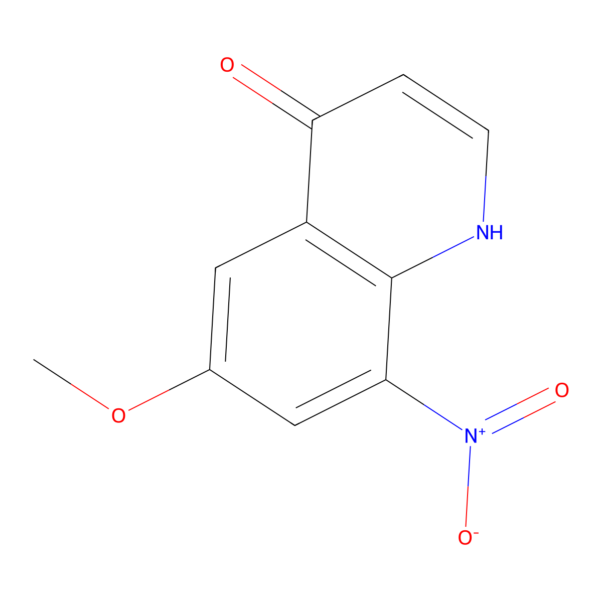 6-Methoxy-8-nitro-4(1H)-quinolinone molecular structure, CAS 16133-47-4