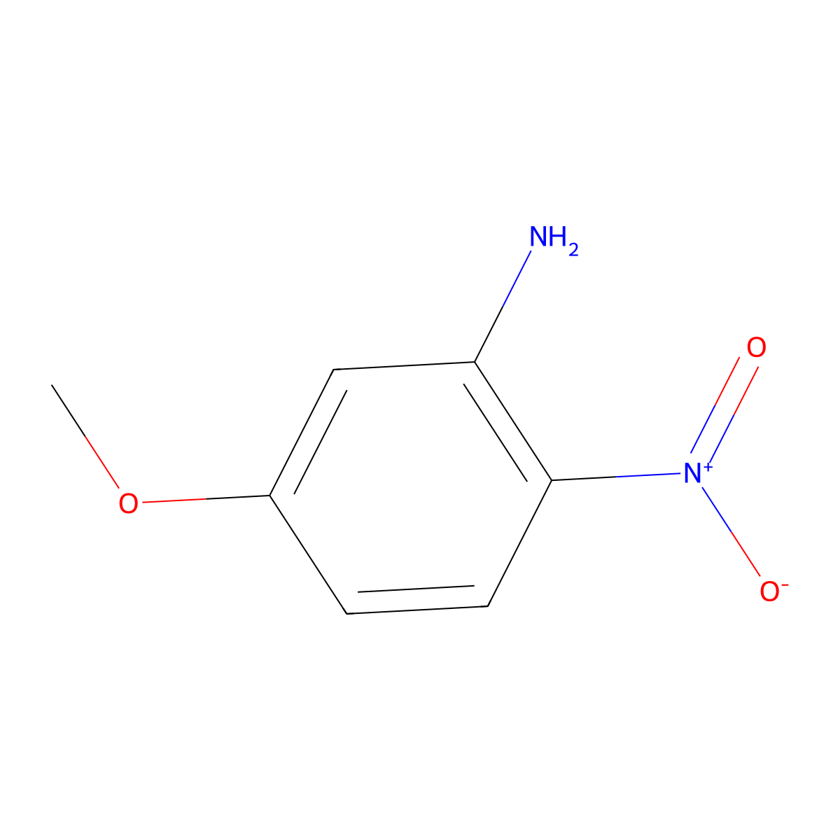 5-Methoxy-2-nitroaniline molecular structure, CAS 16133-49-6