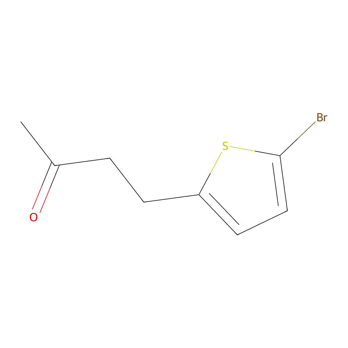 4-(5-Bromothiophen-2-yl)butan-2-one molecular structure, CAS 161330-84-3