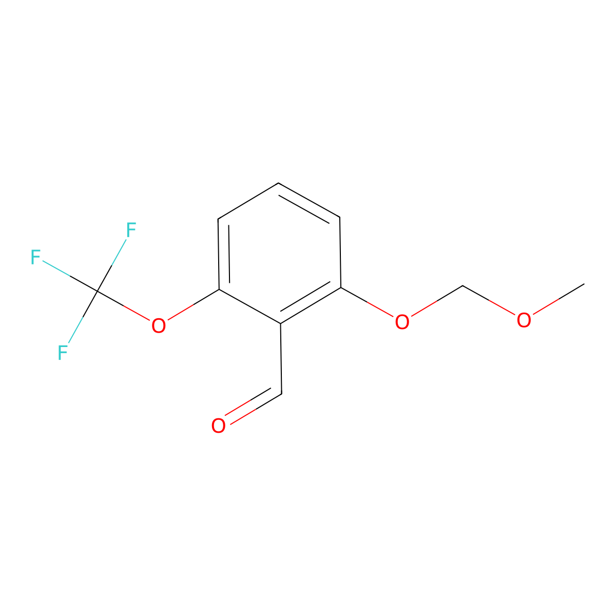 2-(Methoxymethoxy)-6-(trifluoromethoxy)benzaldehyde molecular structure, CAS 1613312-73-4
