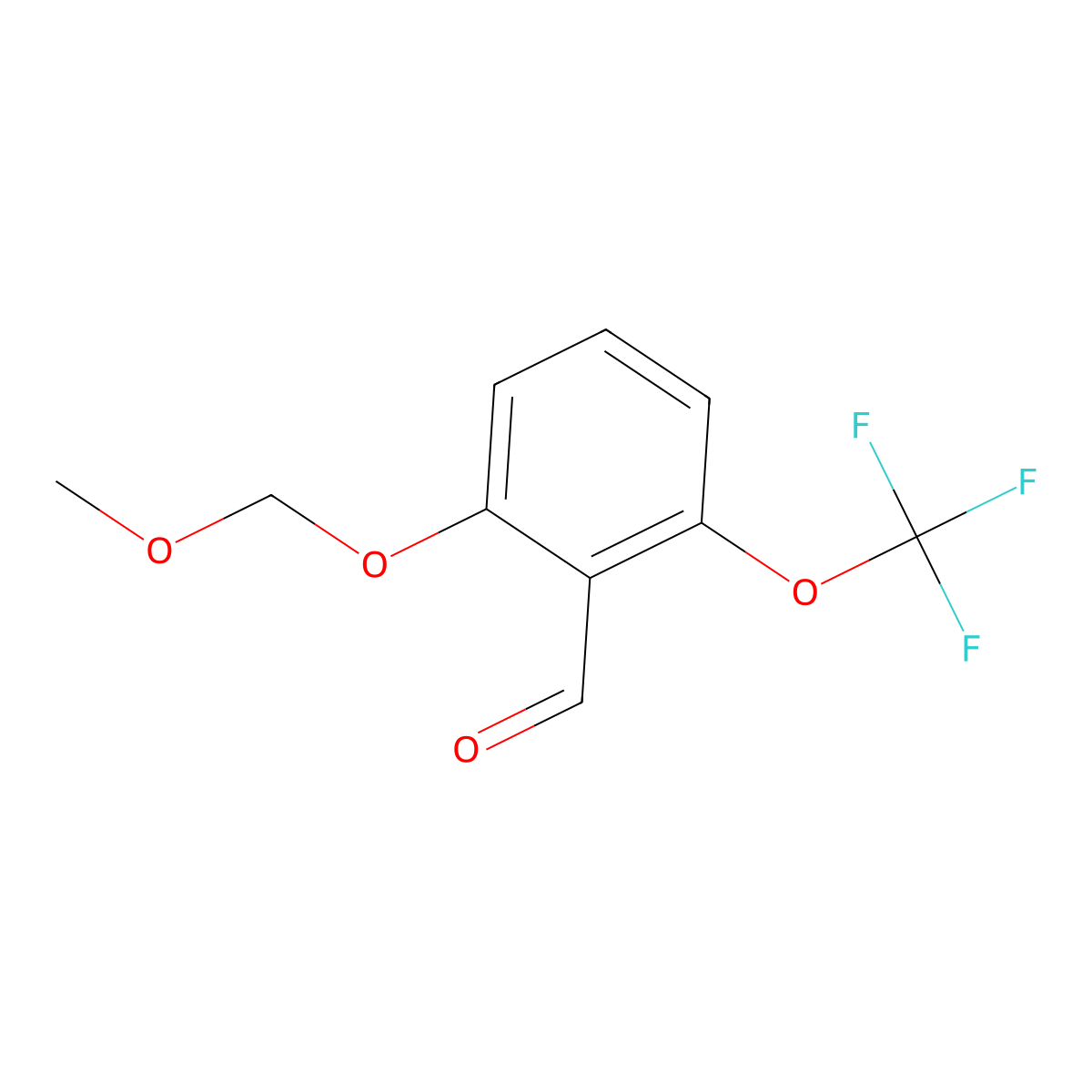 2-(Methoxymethoxy)-6-(trifluoromethoxy)benzaldehyde molecular structure, CAS 1613312-73-4