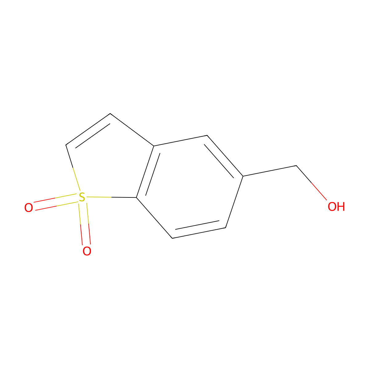 5-(Hydroxymethyl)benzo[b]thiophene 1,1-dioxide molecular structure, CAS 1613380-12-3