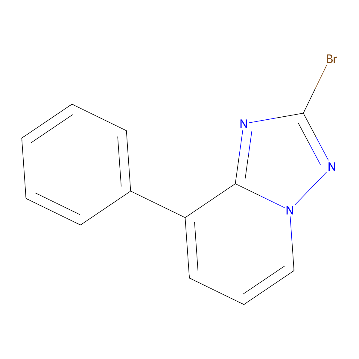 2-Bromo-8-phenyl-[1,2,4]triazolo[1,5-a]pyridine molecular structure, CAS 1613380-42-9