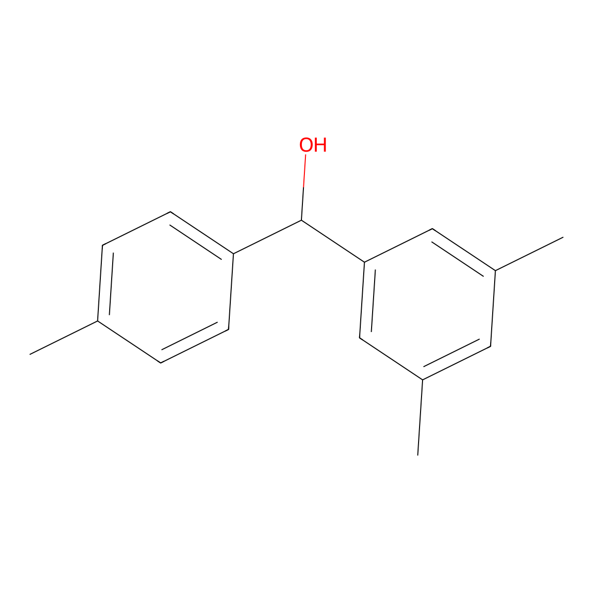 3,4',5-Trimethylbenzhydrol molecular structure, CAS 16134-70-6