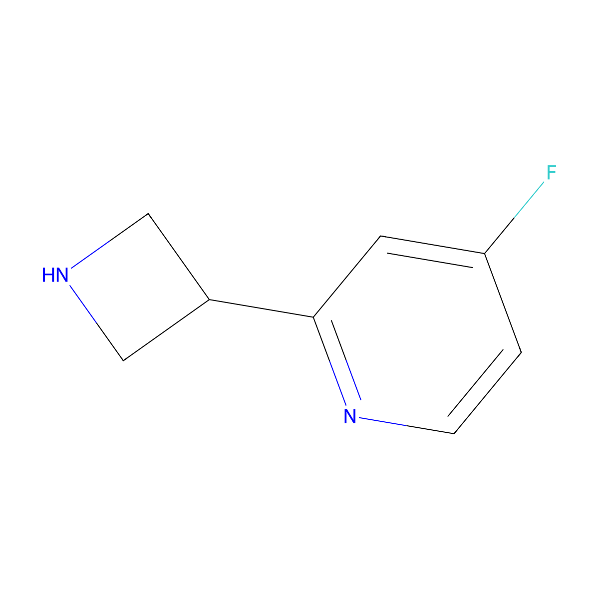 2-(Azetidin-3-yl)-4-fluoropyridine molecular structure, CAS 1613444-30-6